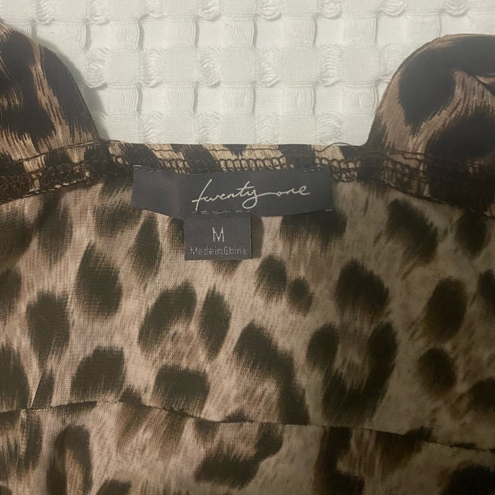 Forever 21 stretchy animal print mini dress - Picture 3 of 4